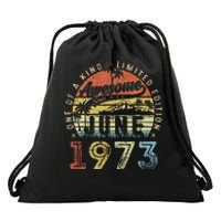 50 Year Old Awesome Since June 1973 50th Birthday Drawstring Bag