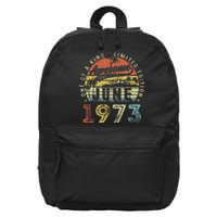 50 Year Old Awesome Since June 1973 50th Birthday 16 in Basic Backpack