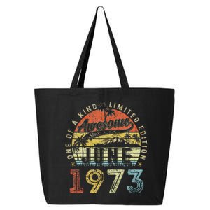 50 Year Old Awesome Since June 1973 50th Birthday 25L Jumbo Tote