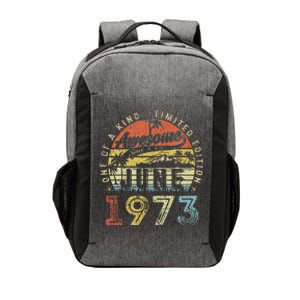 50 Year Old Awesome Since June 1973 50th Birthday Vector Backpack