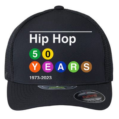 50 Years Of Hip Hop 50th Anniversary Retro Flexfit Unipanel Trucker Cap