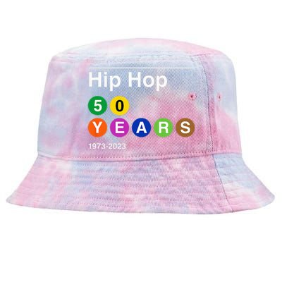 50 Years Of Hip Hop 50th Anniversary Retro Tie-Dyed Bucket Hat