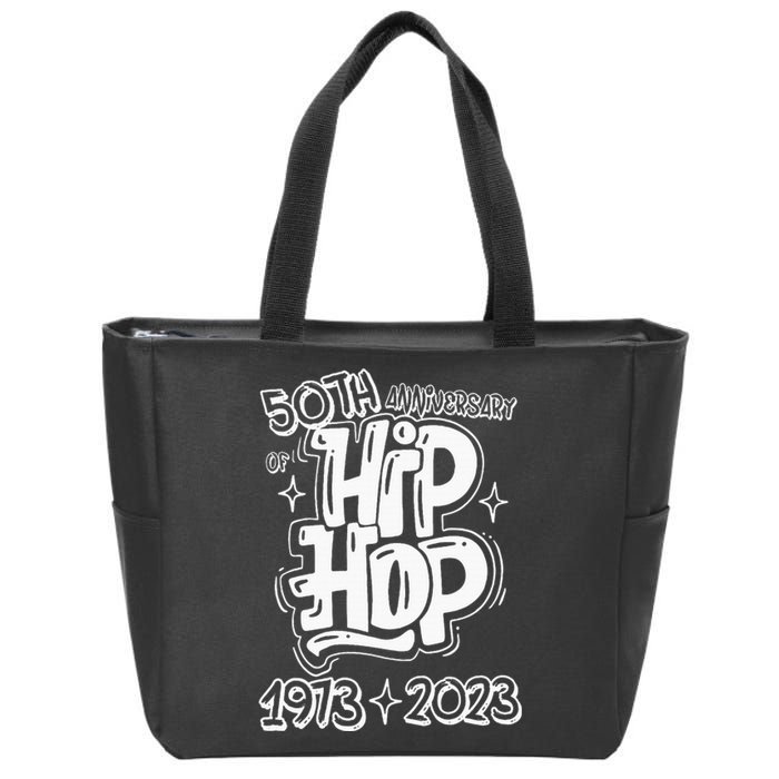 50 Years Old 50th Anniversary Of Hip Hop Graffiti Hip Hop Zip Tote Bag