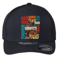 50 Years Old 50th Anniversary Of Hip Hop Graffiti Hip Hop Flexfit Unipanel Trucker Cap