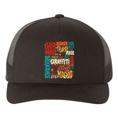 50 Years Old 50th Anniversary Of Hip Hop Graffiti Hip Hop Yupoong Adult 5-Panel Trucker Hat