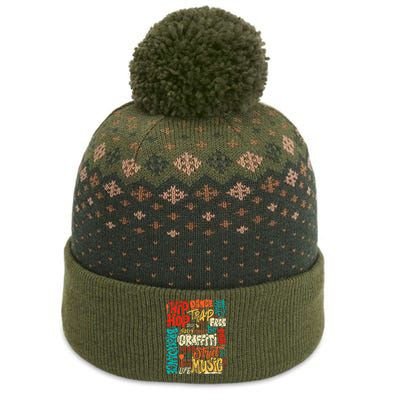 50 Years Old 50th Anniversary Of Hip Hop Graffiti Hip Hop The Baniff Cuffed Pom Beanie