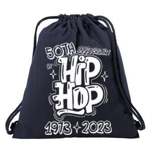 50 Years Old 50th Anniversary Of Hip Hop Graffiti Hip Hop Drawstring Bag