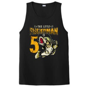 5 Year Old Fishing Gifts Fisherman 5th Birthday PosiCharge Competitor Tank