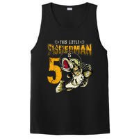 5 Year Old Fishing Gifts Fisherman 5th Birthday PosiCharge Competitor Tank