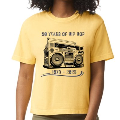 50 Years Of Hip Hop 50th Anniversary Of Rap Comfort Colors Boxy T-Shirt