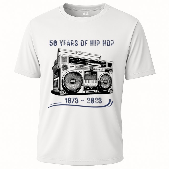 50 Years Of Hip Hop 50th Anniversary Of Rap Cooling Performance Crew T-Shirt