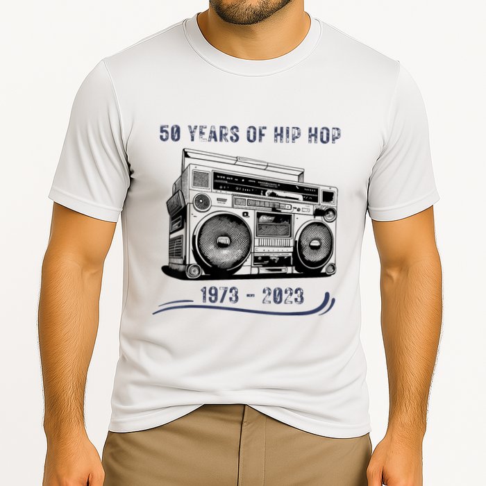50 Years Of Hip Hop 50th Anniversary Of Rap Cooling Performance Crew T-Shirt