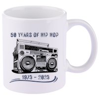 50 Years Of Hip Hop 50th Anniversary Of Rap 11oz C Handle Ceramic Mug