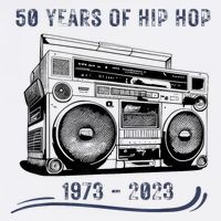 50 Years Of Hip Hop 50th Anniversary Of Rap Flat Bill Trucker Hat