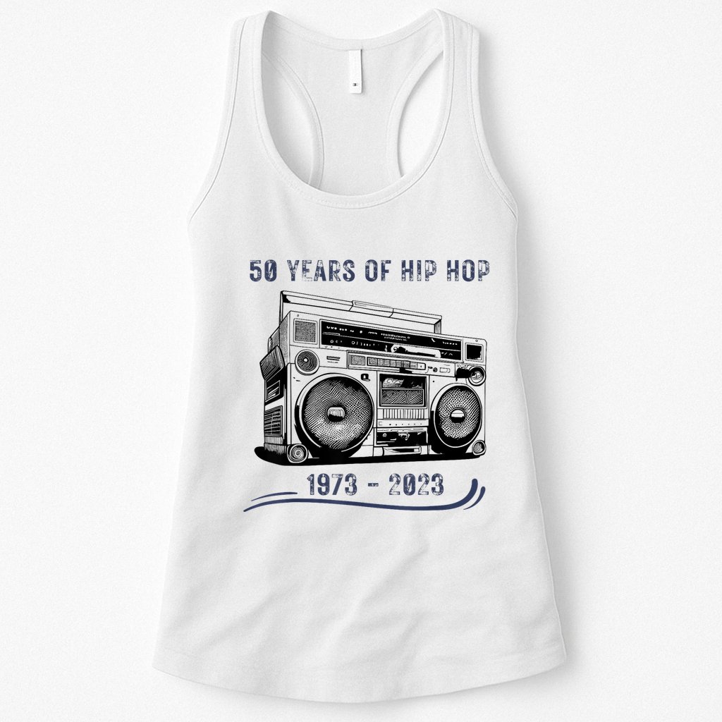 50 Years Of Hip Hop 50th Anniversary Of Rap Womens Tank Top
