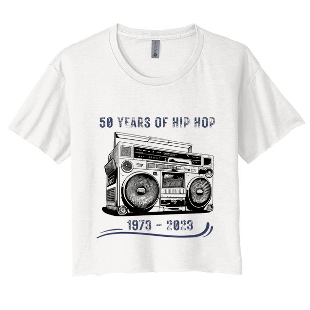 50 Years Of Hip Hop 50th Anniversary Of Rap Crop Top