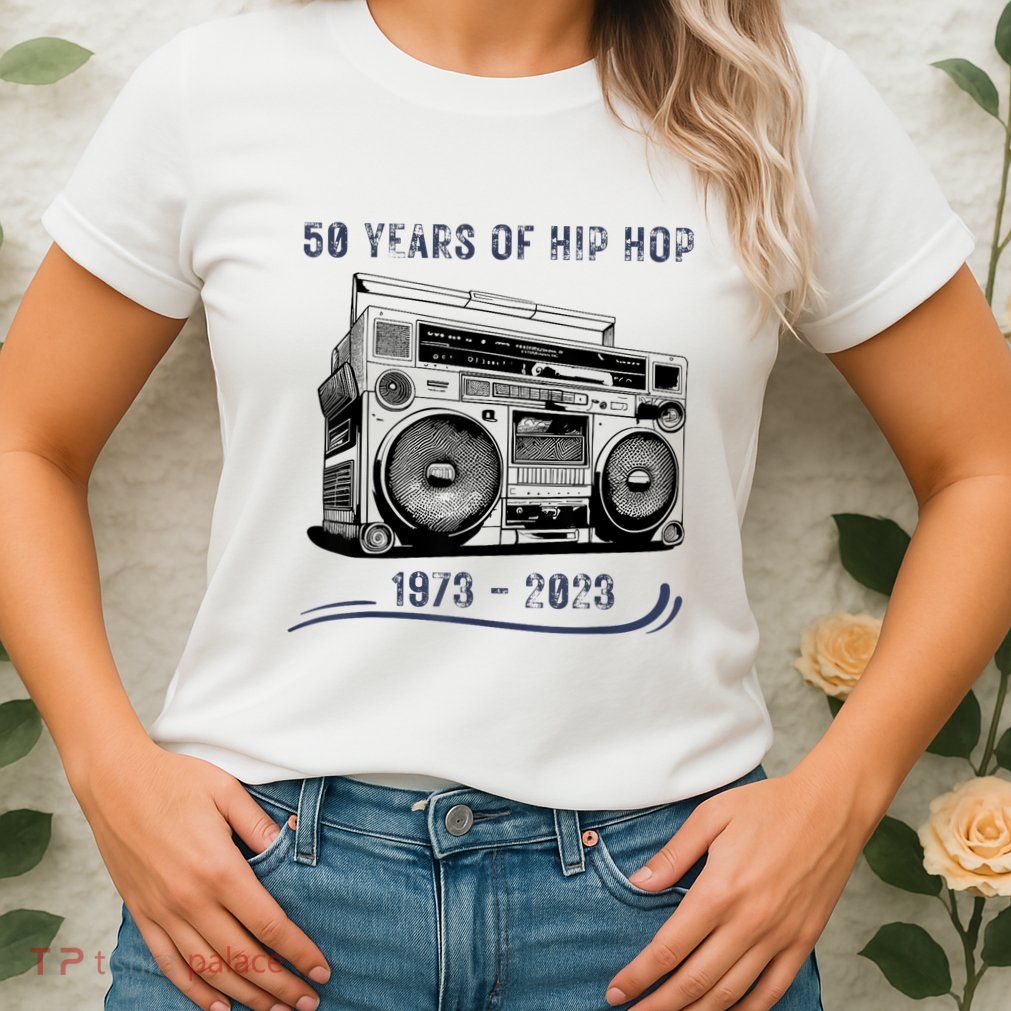 50 Years Of Hip Hop 50th Anniversary Of Rap Womens T-Shirt