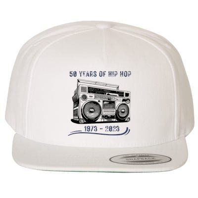 50 Years Of Hip Hop 50th Anniversary Of Rap Wool Snapback Cap
