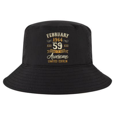 59 Years Old Gifts Vintage February 1964 59th Birthday Cool Comfort Performance Bucket Hat