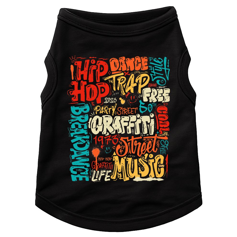 50 Years Old 50th Anniversary Of Hip Hop Graffiti Hip Hop Doggie Tank