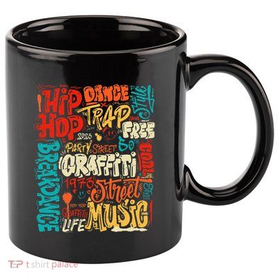 50 Years Old 50th Anniversary Of Hip Hop Graffiti Hip Hop 11oz C Handle Ceramic Mug