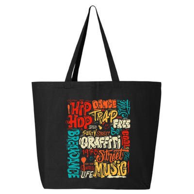 50 Years Old 50th Anniversary Of Hip Hop Graffiti Hip Hop 25L Jumbo Tote