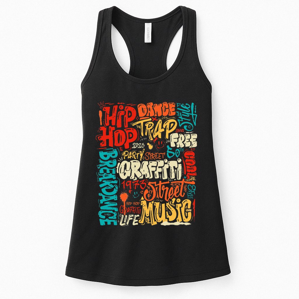 50 Years Old 50th Anniversary Of Hip Hop Graffiti Hip Hop Womens Tank Top
