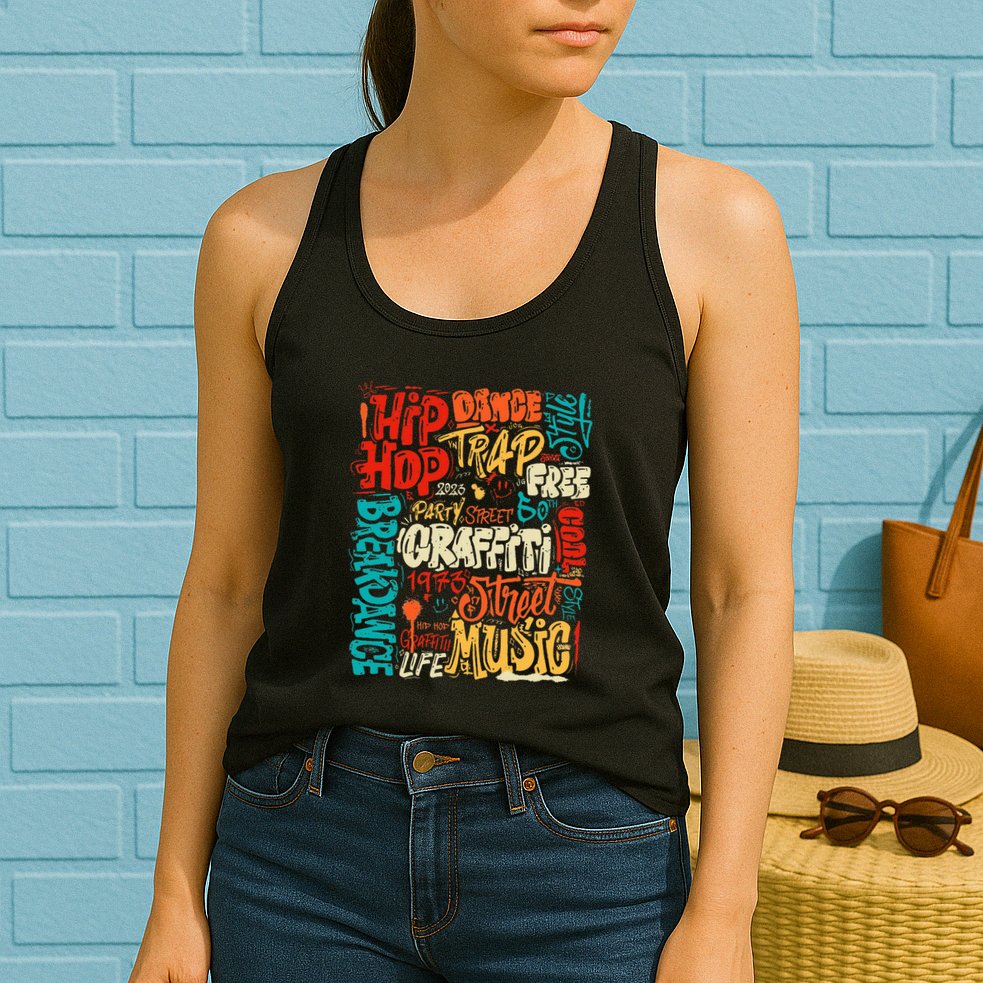 50 Years Old 50th Anniversary Of Hip Hop Graffiti Hip Hop Womens Tank Top