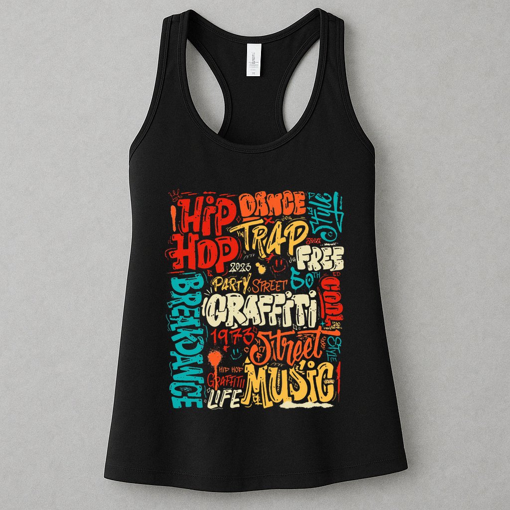 50 Years Old 50th Anniversary Of Hip Hop Graffiti Hip Hop Womens Tank Top