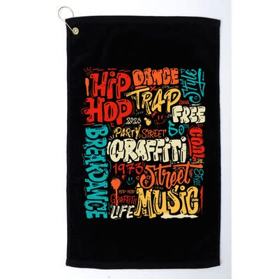 50 Years Old 50th Anniversary Of Hip Hop Graffiti Hip Hop Golf Towel