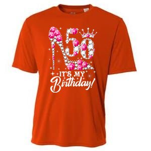 50 Years Old It's My 50th Birthday Funny Pink Diamond Shoes Cooling Performance Crew T-Shirt