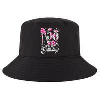 50 Years Old It's My 50th Birthday Funny Pink Diamond Shoes Cool Comfort Performance Bucket Hat