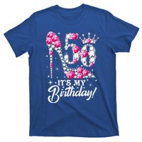 50 Years Old It's My 50th Birthday Funny Pink Diamond Shoes T-Shirt