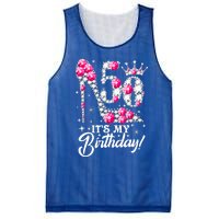 50 Years Old It's My 50th Birthday Funny Pink Diamond Shoes Mesh Reversible Basketball Jersey Tank