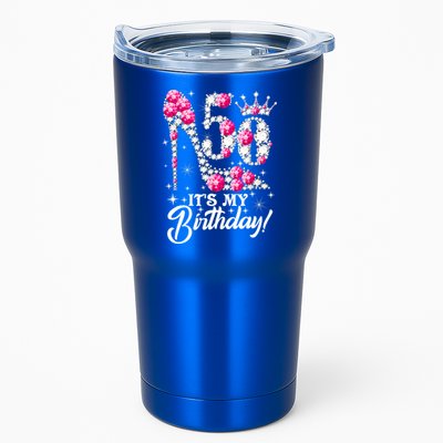 50 Years Old It's My 50th Birthday Funny Pink Diamond Shoes Tumbler