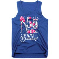 50 Years Old It's My 50th Birthday Funny Pink Diamond Shoes Tank Top