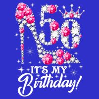 50 Years Old It's My 50th Birthday Funny Pink Diamond Shoes Kids Sweatshirt