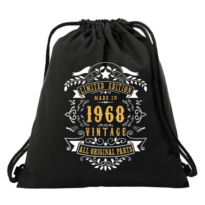 55 Years Old 55th Birthday Made Born in 1968 Idea Drawstring Bag