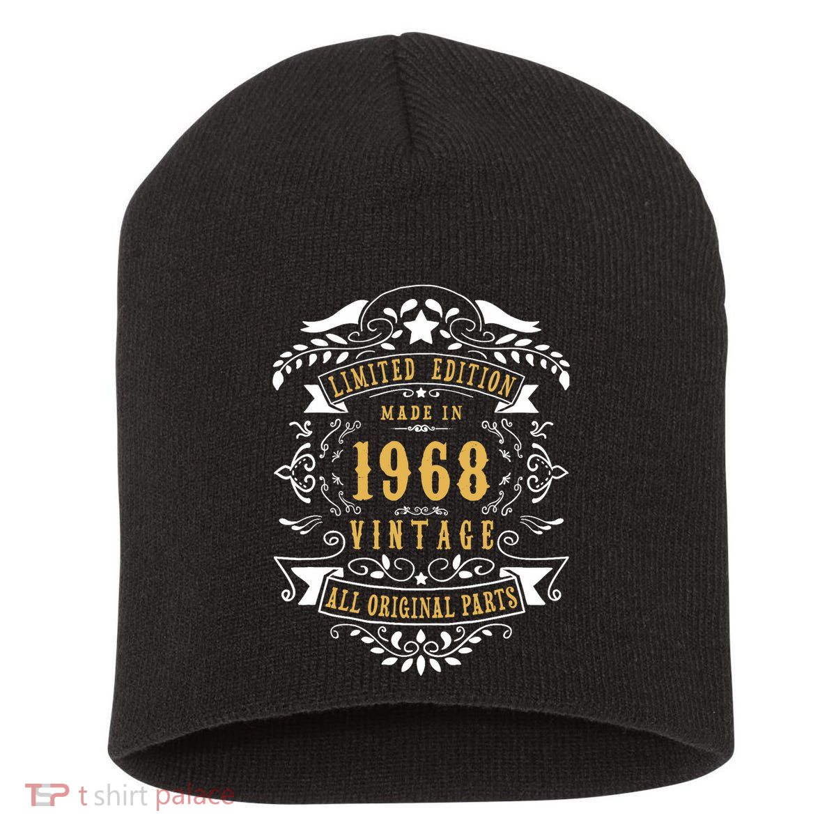 55 Years Old 55th Birthday Made Born in 1968 Idea Short Acrylic Beanie