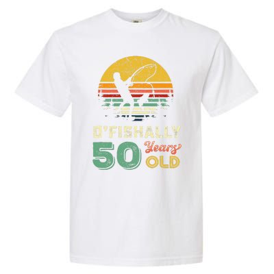 50 Years Old Fishing Gift 50th Birthday Cool Fifty Year Old Gift Garment-Dyed Heavyweight T-Shirt