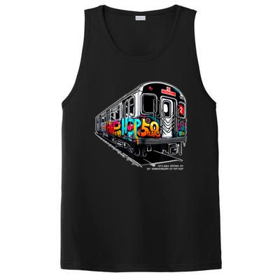 50 Years Of Hiphop Bronx Graffiti 50th Anniversary PosiCharge Competitor Tank