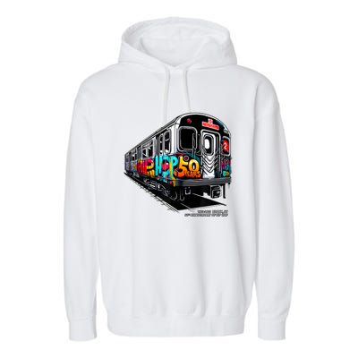 50 Years Of Hiphop Bronx Graffiti 50th Anniversary Garment-Dyed Fleece Hoodie