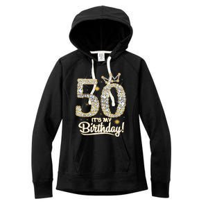 50 years old It's my Birthday 50th Birthday Diamond Crown Women's Fleece Hoodie