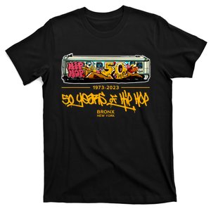 50 Years Of Hip Hop 50th Anniversary Retro Graffiti T-Shirt