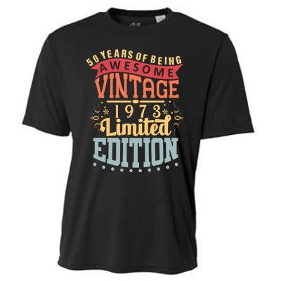 50 Years Of Being Awesome Vintage 1973 Cooling Performance Crew T-Shirt