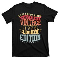 50 Years Of Being Awesome Vintage 1973 T-Shirt