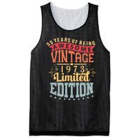 50 Years Of Being Awesome Vintage 1973 Mesh Reversible Basketball Jersey Tank