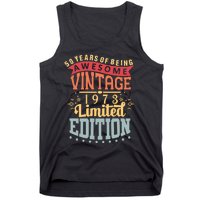 50 Years Of Being Awesome Vintage 1973 Tank Top