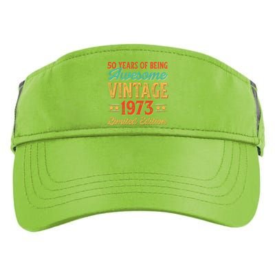 50 Years Of Being Awesome Vintage 1973 Adult Drive Performance Visor