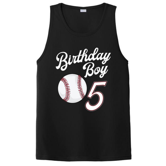 5 Years Old Baseball Themed 5th Birthday Party Sports PosiCharge Competitor Tank